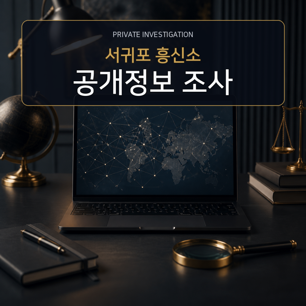 서귀포 디지털 공개정보 조사 전문 흥신소