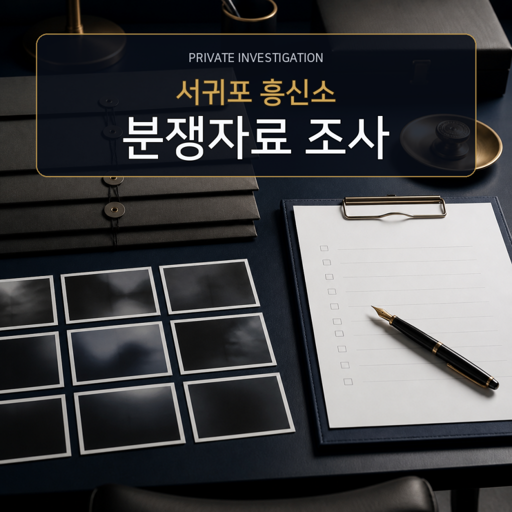 서귀포 분쟁자료 조사 전문 흥신소
